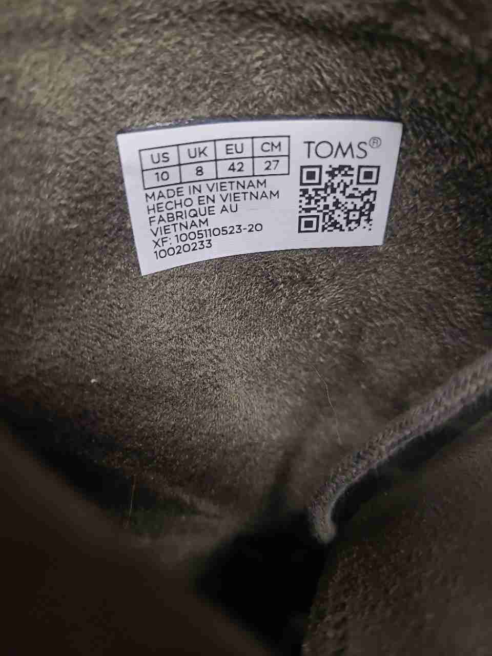 Toms Esme Olive Green Suede Lace Up Ankle Boots Block Heel Size 10