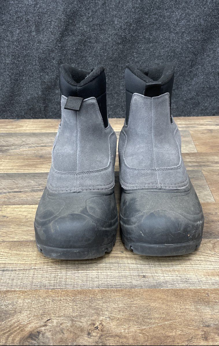 Northside Gray Black Pull-On Suede Winter Boots 200g Thinsulate Size 11