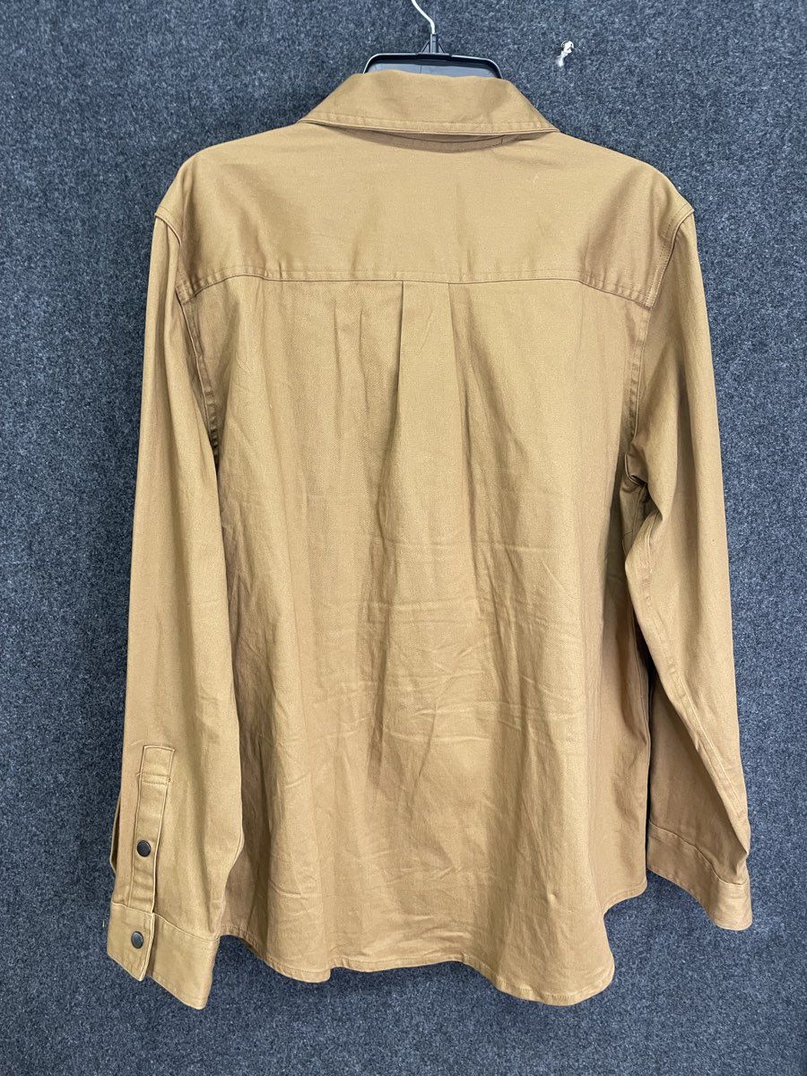 Tony Hawk Men's Tan Full Zip Cotton Blend Skate Chore Jacket Size XL