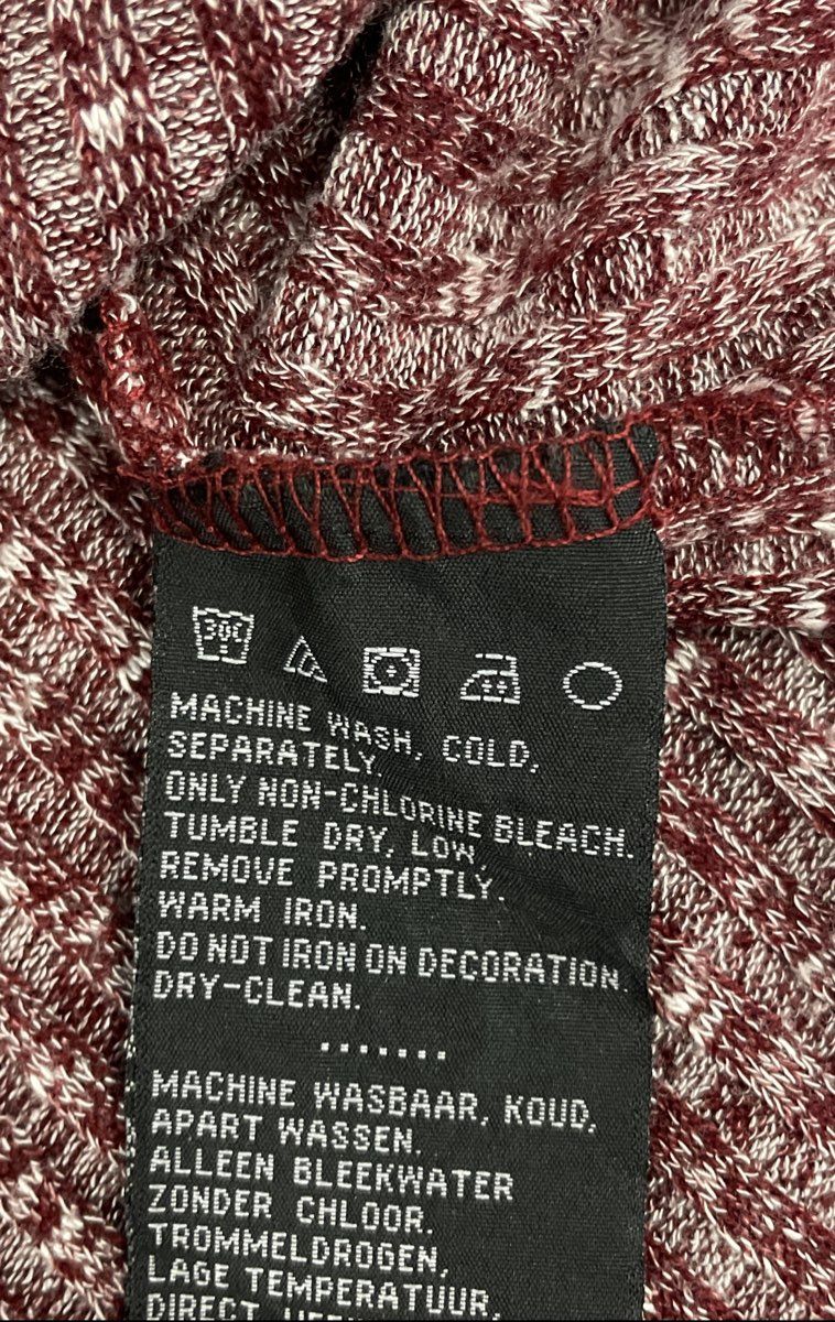 Harley-Davidson Women's Marled Red Ribbed Knit Henley Hoodie Sz XL