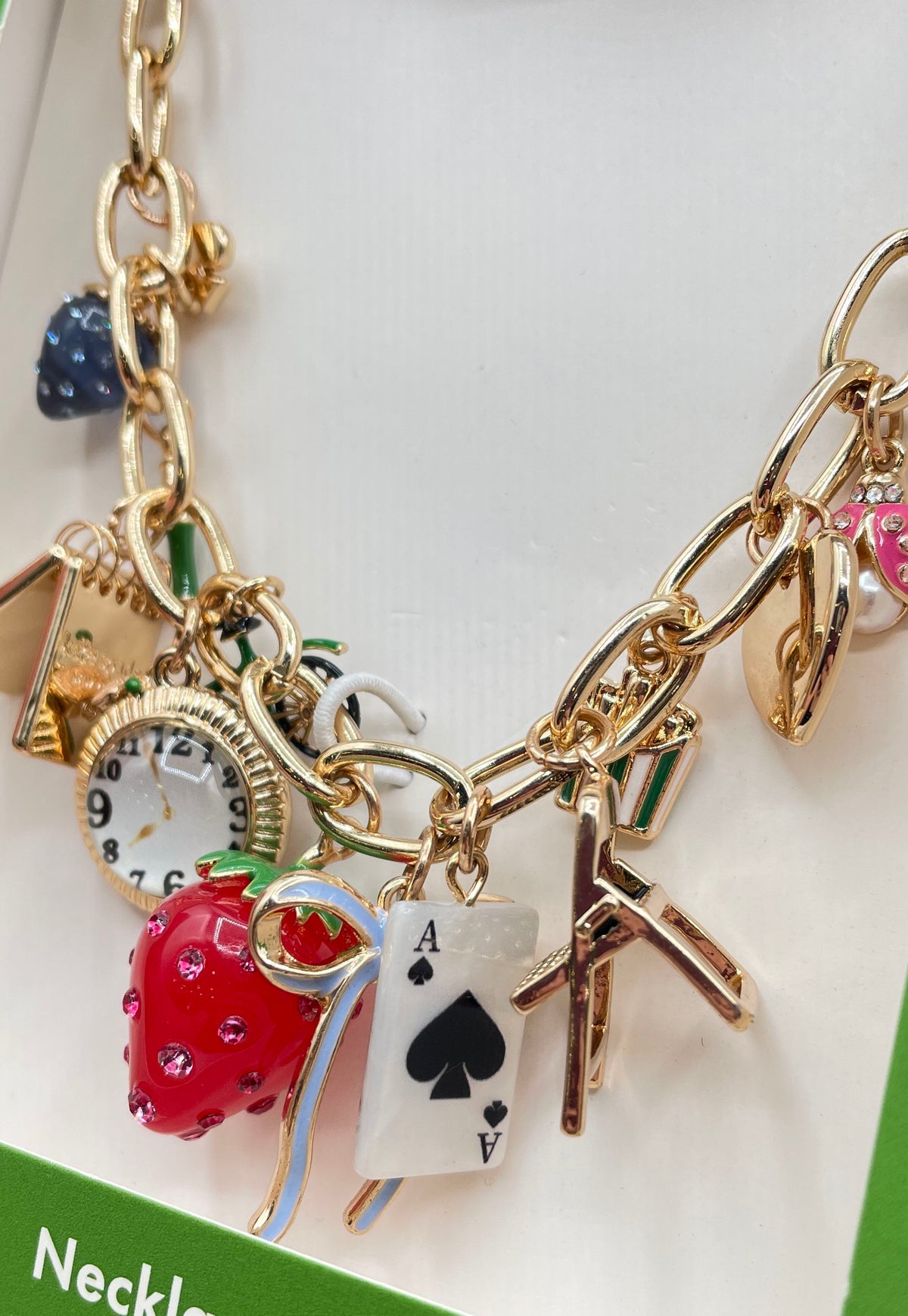Kate Spade New York x Target Chunky Charm Statement Necklace In Box