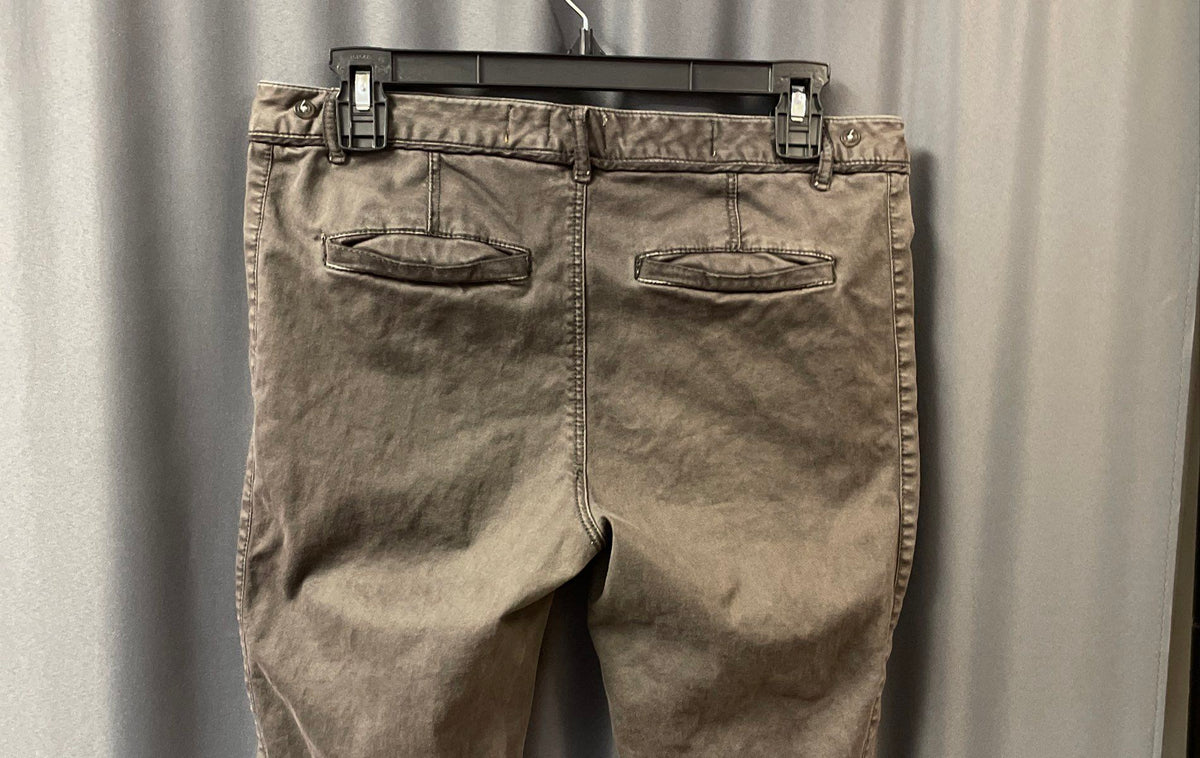 Pilcro and the Letterpress Women's Gray Utility Moto Zipper Pocket Pants Sz 6P