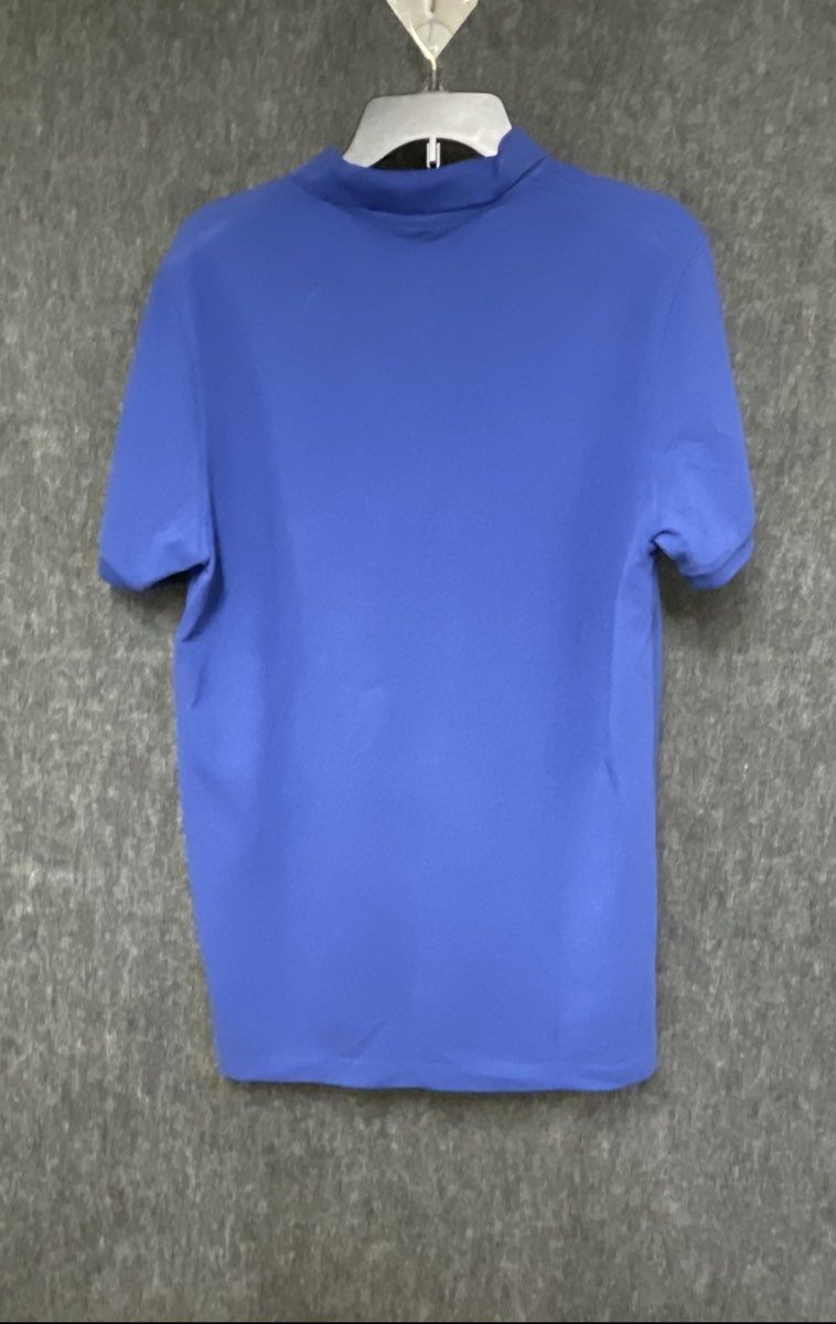 U.S. Polo Assn. Men's Blue Short Sleeve Pique Cotton Polo Shirt Logo Sz M