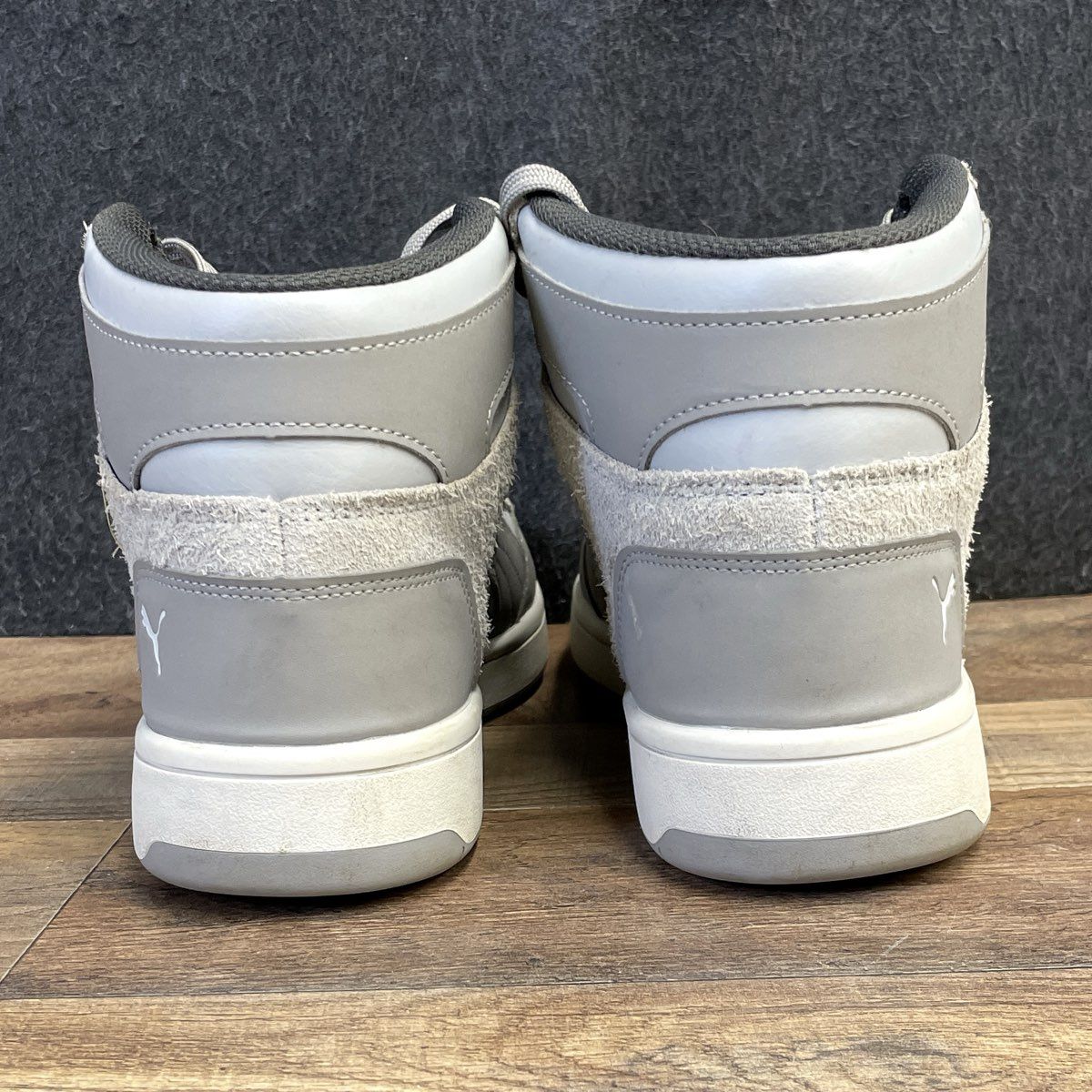 Puma Caven 2.0 Mid Grey White Mid-Top Sneakers Men's Size 8