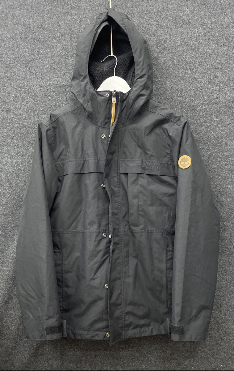 Timberland Men's Earthkeepers Benton Waterproof Shell Jacket Black Hooded Sz S