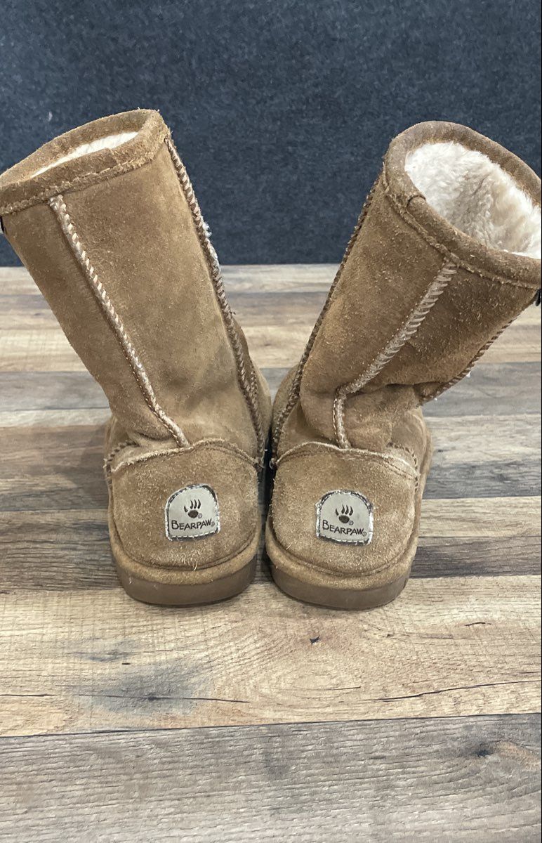 Bearpaw Hickory Brown Suede Tall Pull On Winter Boots Women's Size 8