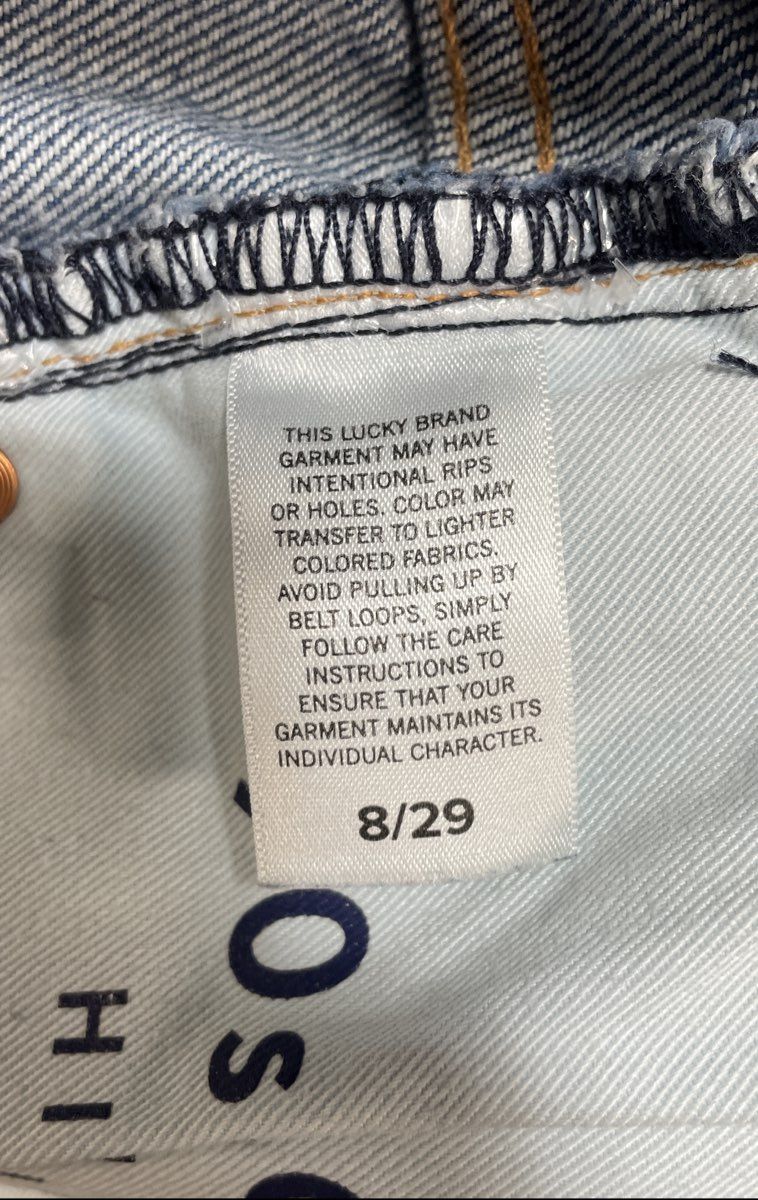 Lucky Brand Women's 90s Loose High Rise Straight Blue Jeans Sz 8/29