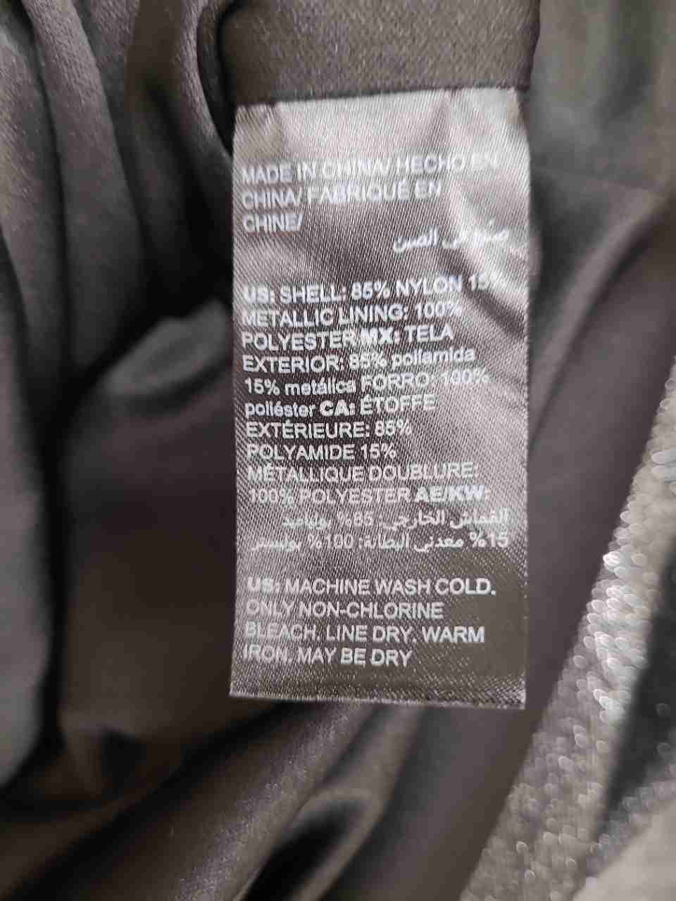 White House Black Market Women's Dress Silver Metallic Ruched Surplice Sz 0