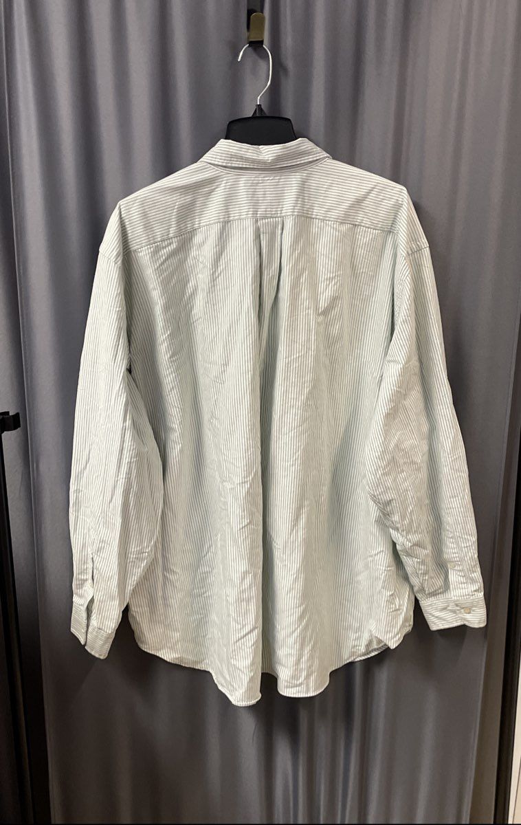 Ralph Lauren Men's Green Striped Classic Fit Cotton Button Down Shirt Sz 3XB