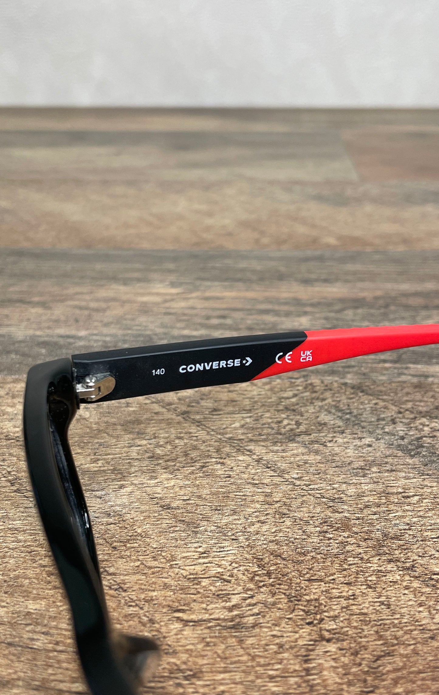 Converse Youth Eyeglasses Frames Black Red Square CV5030Y Size 51-17-140