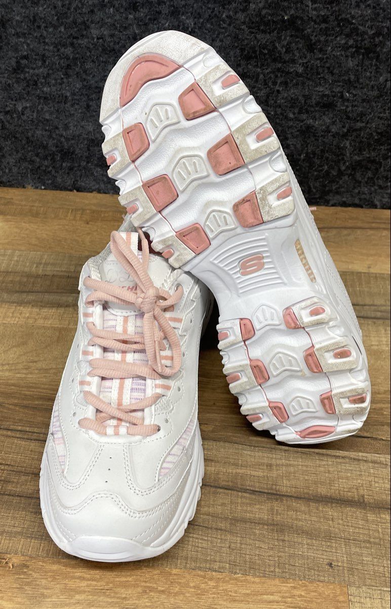 Skechers D'Lites Sunlit Garden White Pink Women's Sneakers Size 10