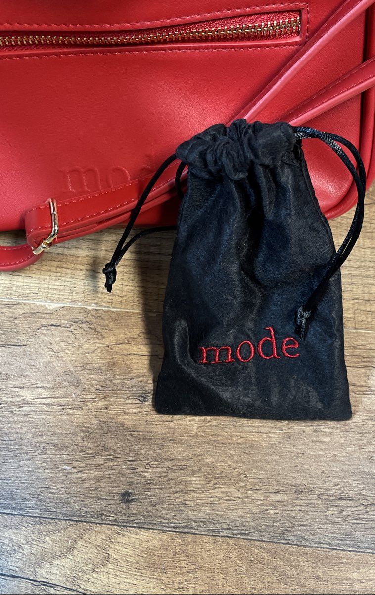 Mode Crimson Red Quilted Flap Crossbody Handbag Gold Hardware NWT COA