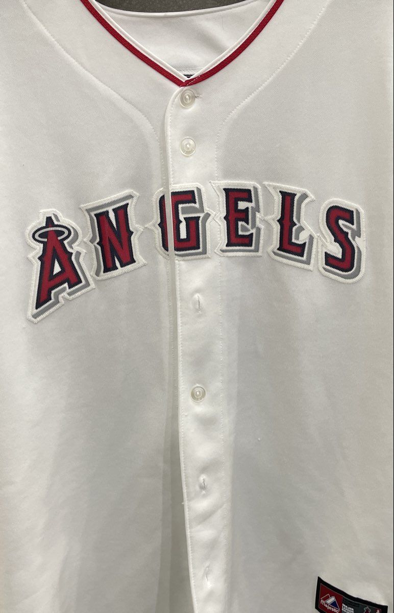 Majestic Men's Los Angeles Angels Torii Hunter #48 White Baseball Jersey Sz XL