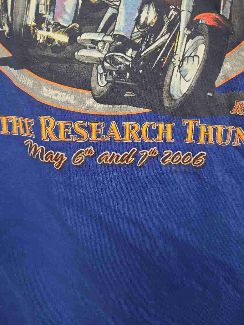Vintage 2006 Harley-Davidson Ride For Life XIX MDA Benefit T-Shirt Sz L