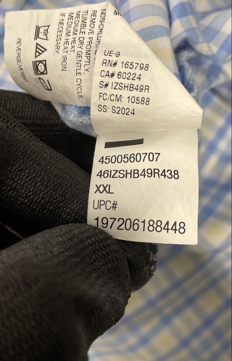Izod Men's Lot of 2 Long Sleeve Plaid Check Button Down Shirts Sz XXL