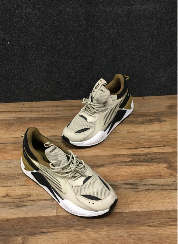 PUMA RS-X Core Overcast Grey Beige Black Running Sneakers Men's Size 11 DS