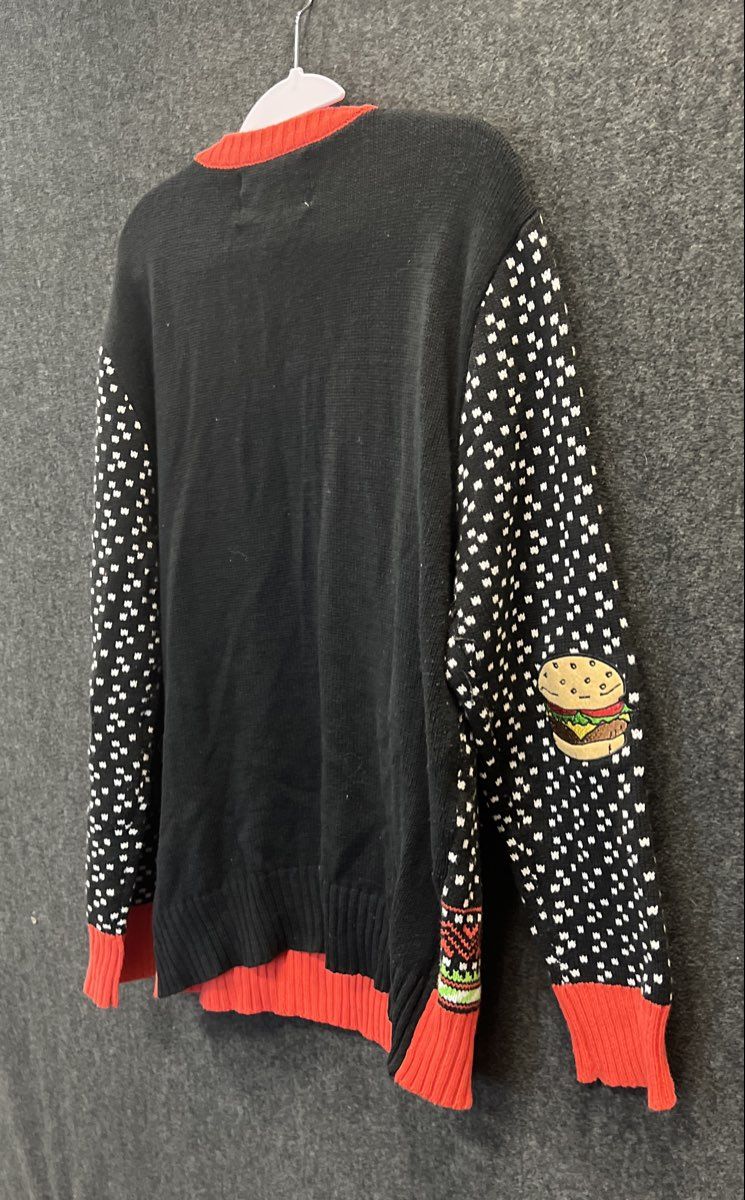 Bob's Burgers Light Up Ugly Christmas Sweater Belcher Family Burger Sz L