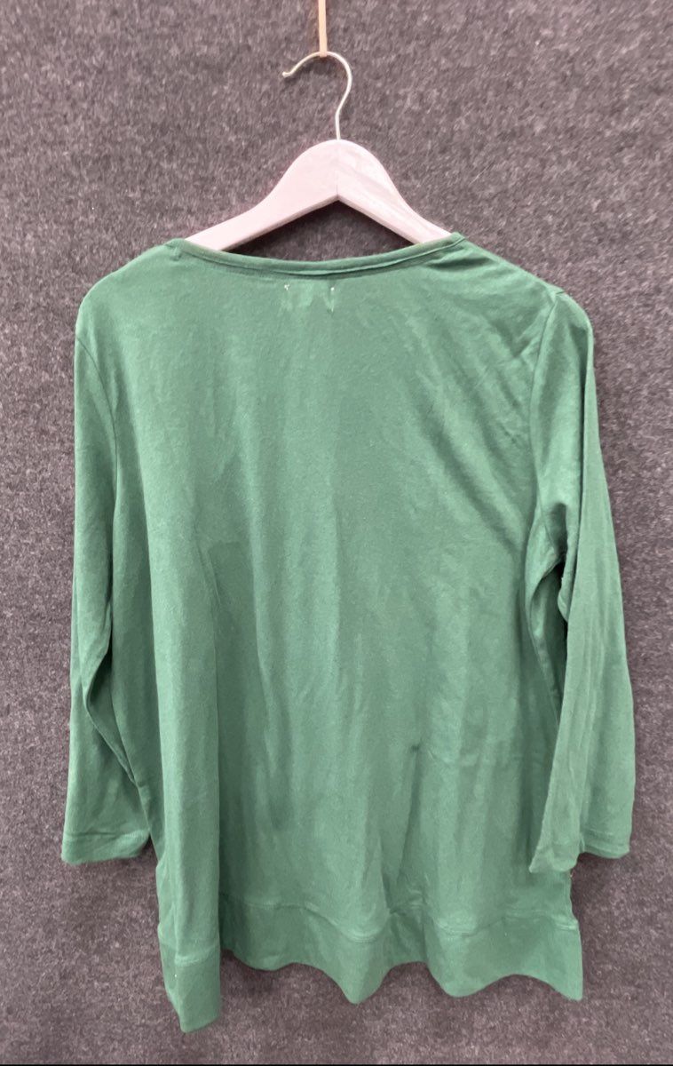 Kim Rogers Intimates Women's Green Button Front Cardigan Sweater Sz L NWT