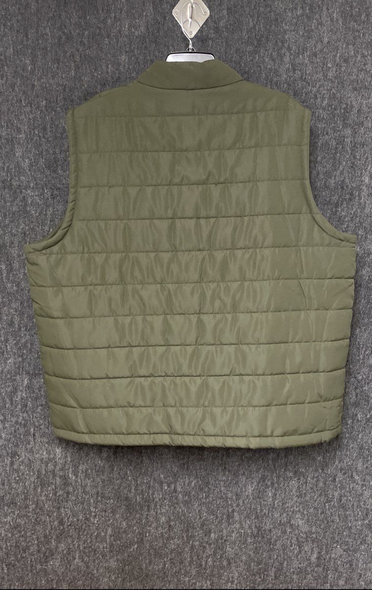 Sonoma Men's Olive Green Quilted Puffer Vest Full Zip Sleeveless Jacket Sz XXL