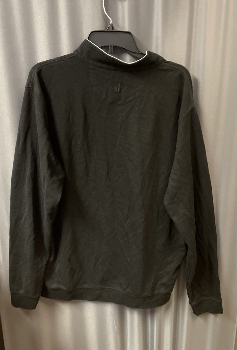 Johnnie-O Men's Black 1/4 Zip Pullover Cotton Lyocell Blend Sz XL