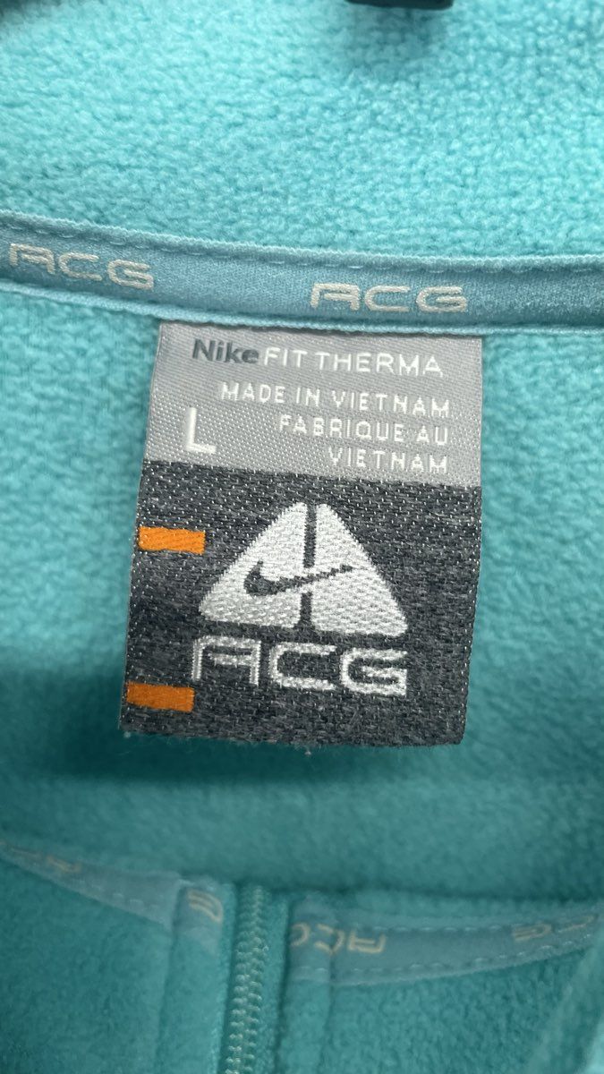 Nike ACG Men's Teal Fit Therma 1/4 Zip Fleece Pullover Size Large