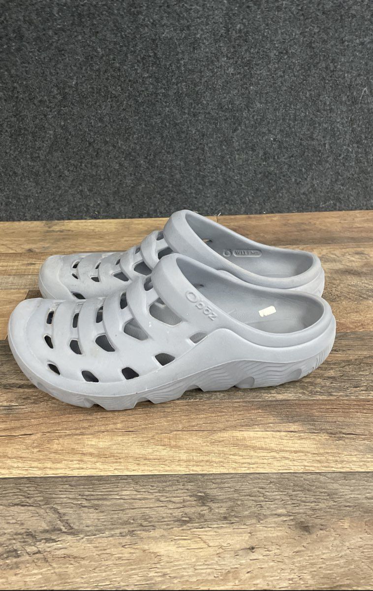 Oboz Campster Grey Slip On Clog Sport Sandal Size Men's 9 Women's 11