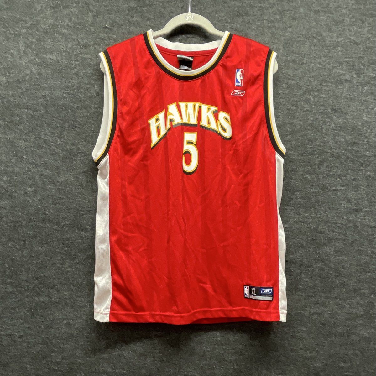 Vintage 2000s Atlanta Hawks Josh Smith #5 NBA Jersey Reebok Youth Sz XL