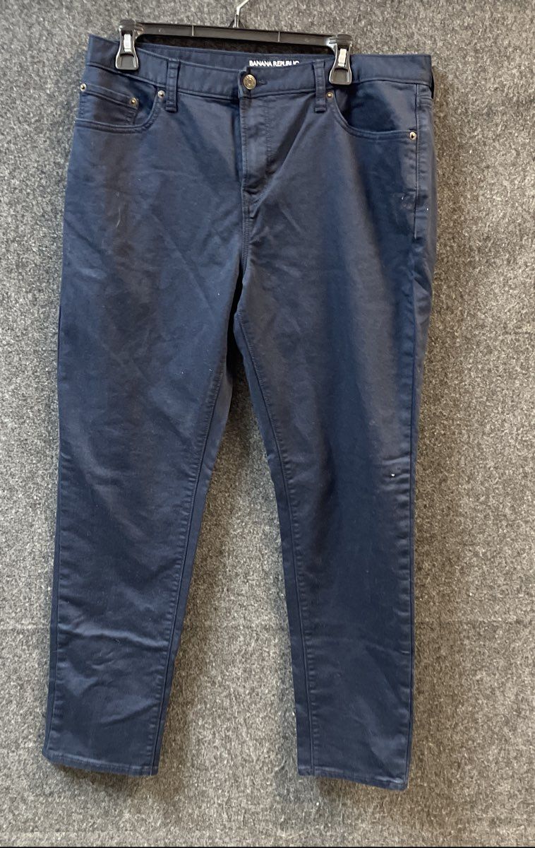 Banana Republic Men's Navy Blue Athletic Fit Travel Jean Pants Sz 34x32