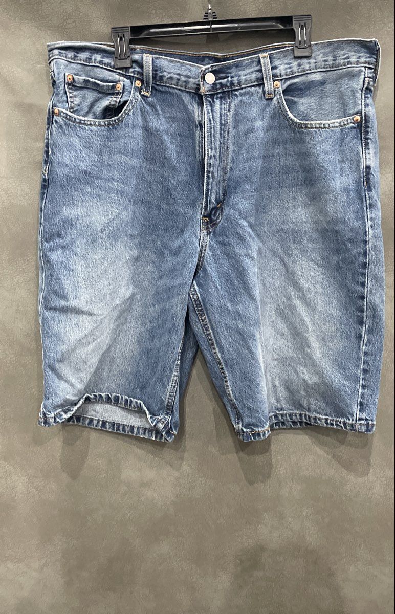 Levi's Men's 469 Loose Fit Denim Jean Shorts Blue 100% Cotton Size 38