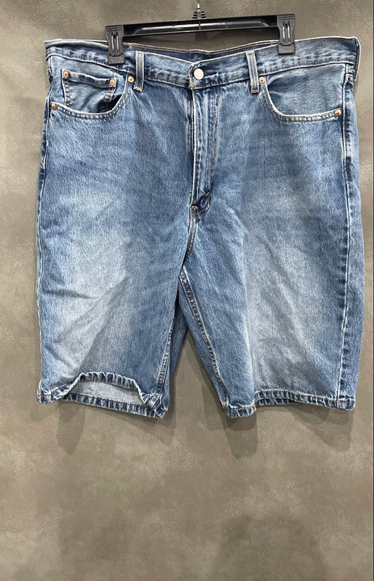 Levi's Men's 469 Loose Fit Denim Jean Shorts Blue 100% Cotton Size 38