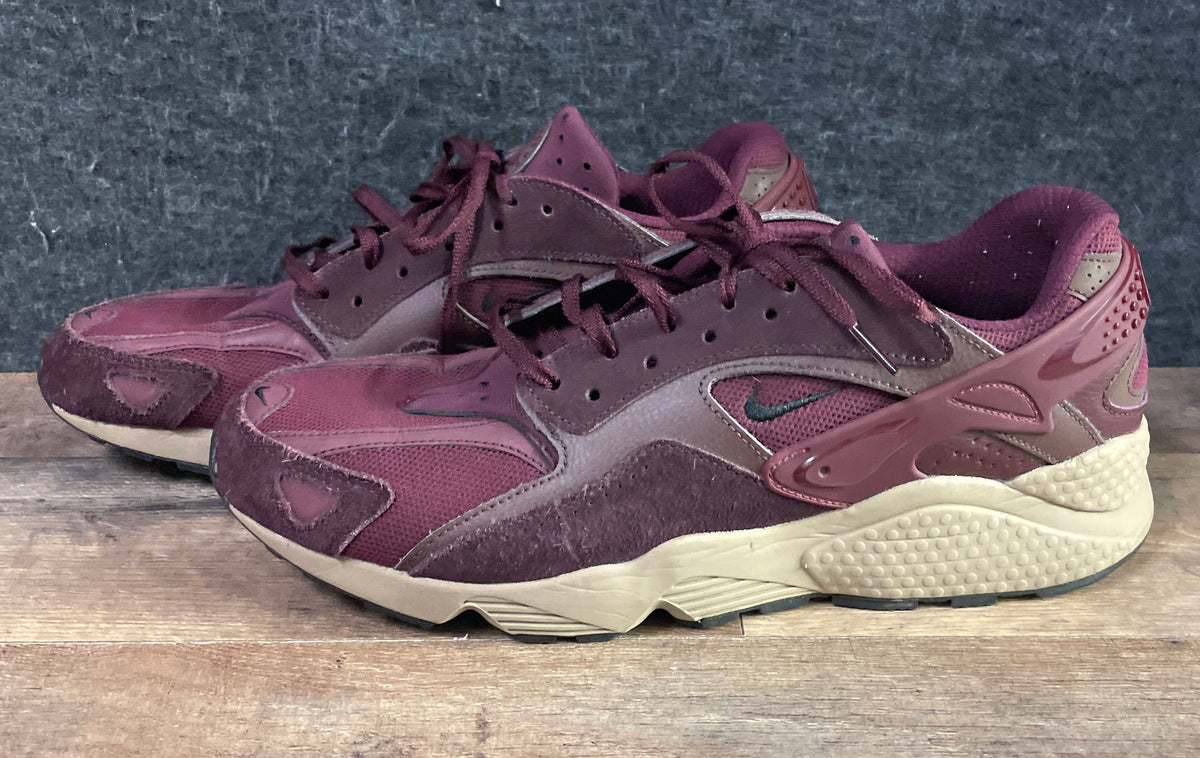 Nike Air Huarache Runner Night Maroon Burgundy Men's Sneakers Size 12
