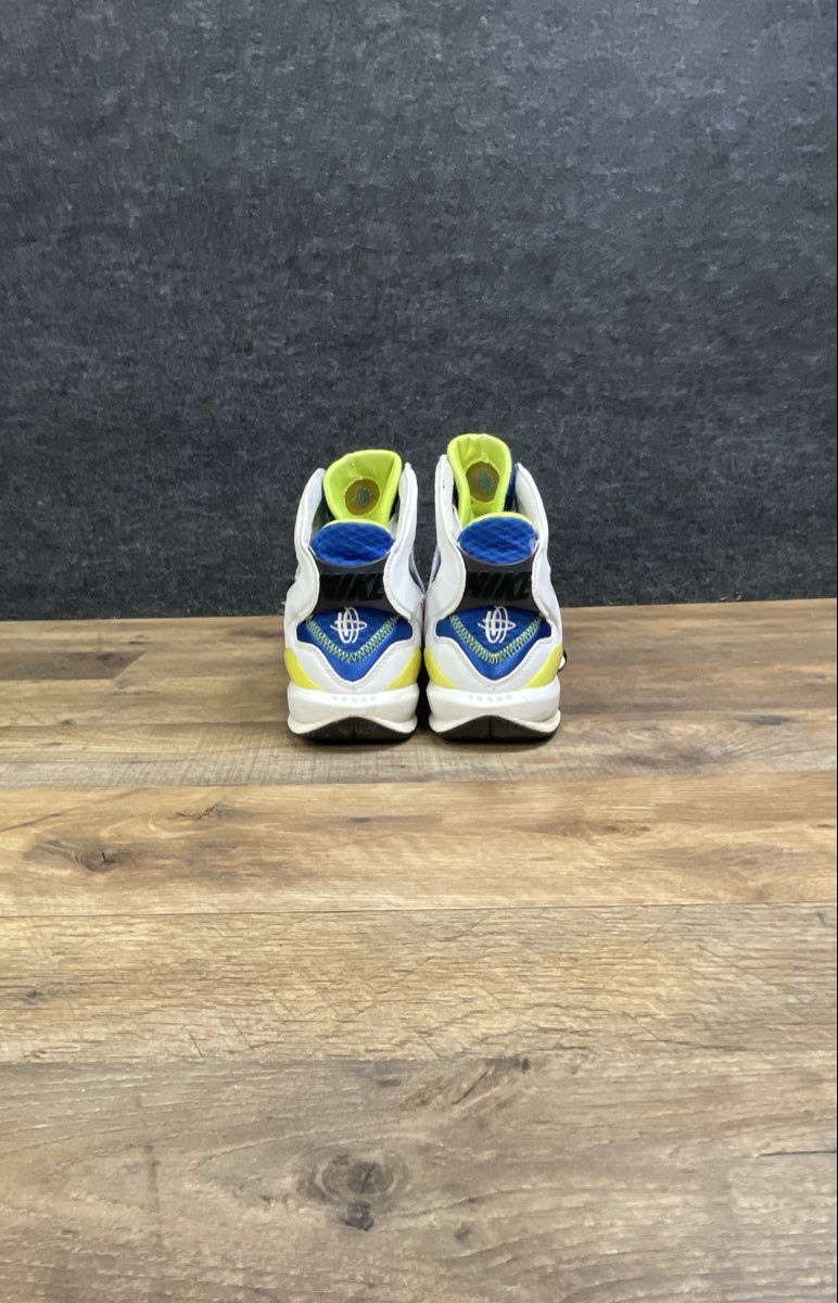 Nike Zoom Huarache 2K4 White Blue Volt Basketball Shoes Men's Size 13