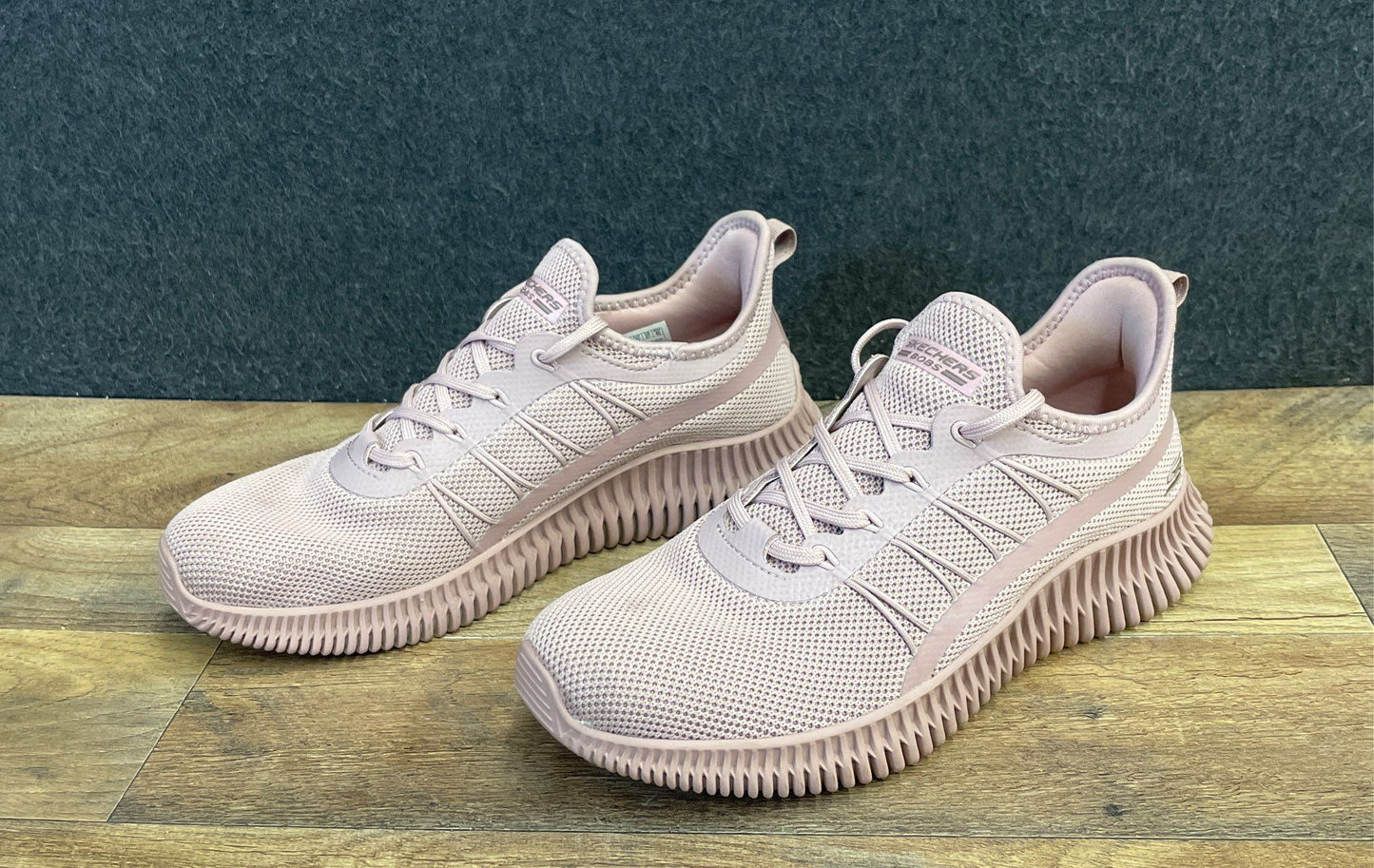 Skechers BOBS Sport Squad Chaos Face Off Rose Pink Sneakers Women's Size 10