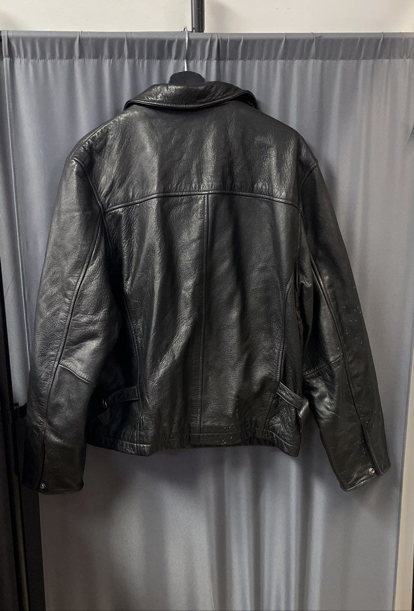 Vintage 90s Wilsons Leather Men's Black Thinsulate Insulated Jacket Size Medium