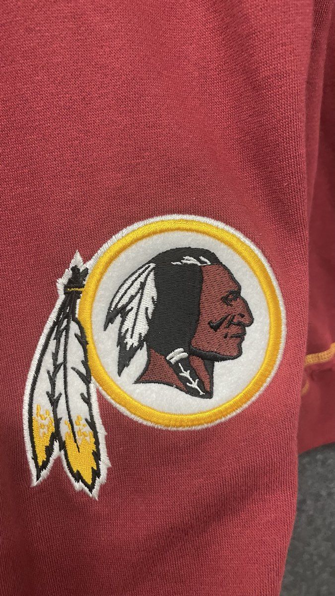 Touch by Alyssa Milano Women's Redskins V-Neck Hoodie Burgundy Graphics Sz XL