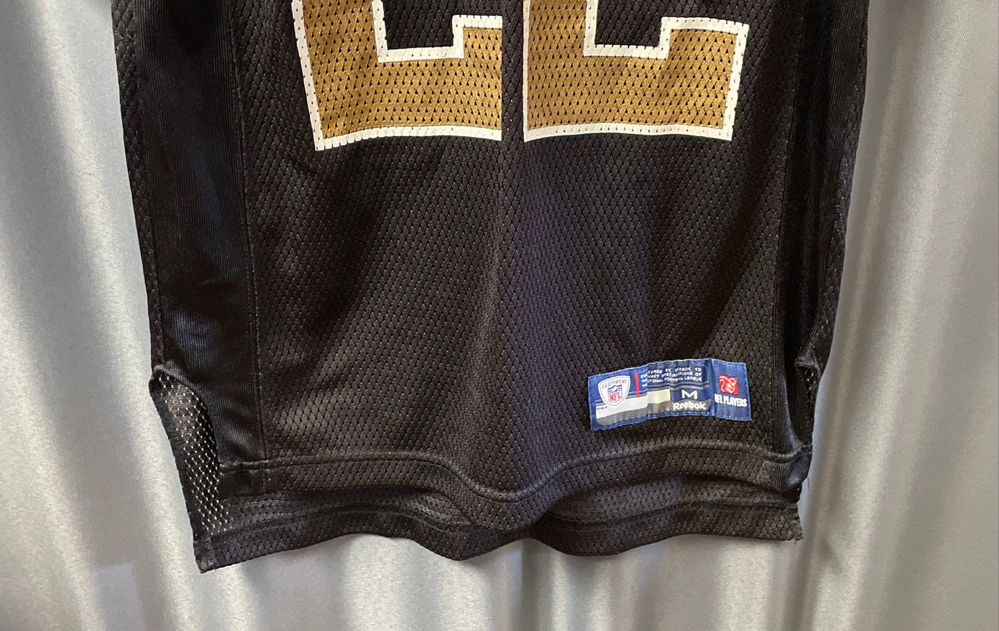 Reebok New Orleans Saints Tracy Porter #22 Kids Jersey Black Sz M 10-12