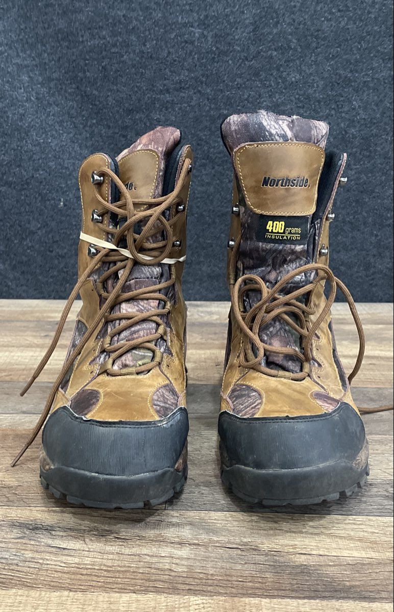 Northside 400g Insulation Camo Leather Hunting Boots Size 9