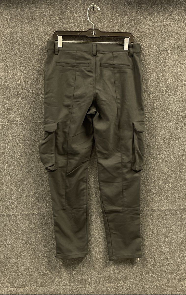 Gabrielle Union Women's Black Utility Cargo Pants Ankle Zipper Stretch Size 6