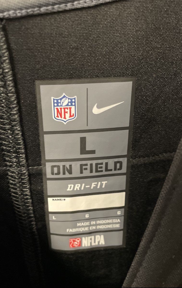 Nike Men's Las Vegas Raiders Davante Adams #17 Black Game Jersey Sz L