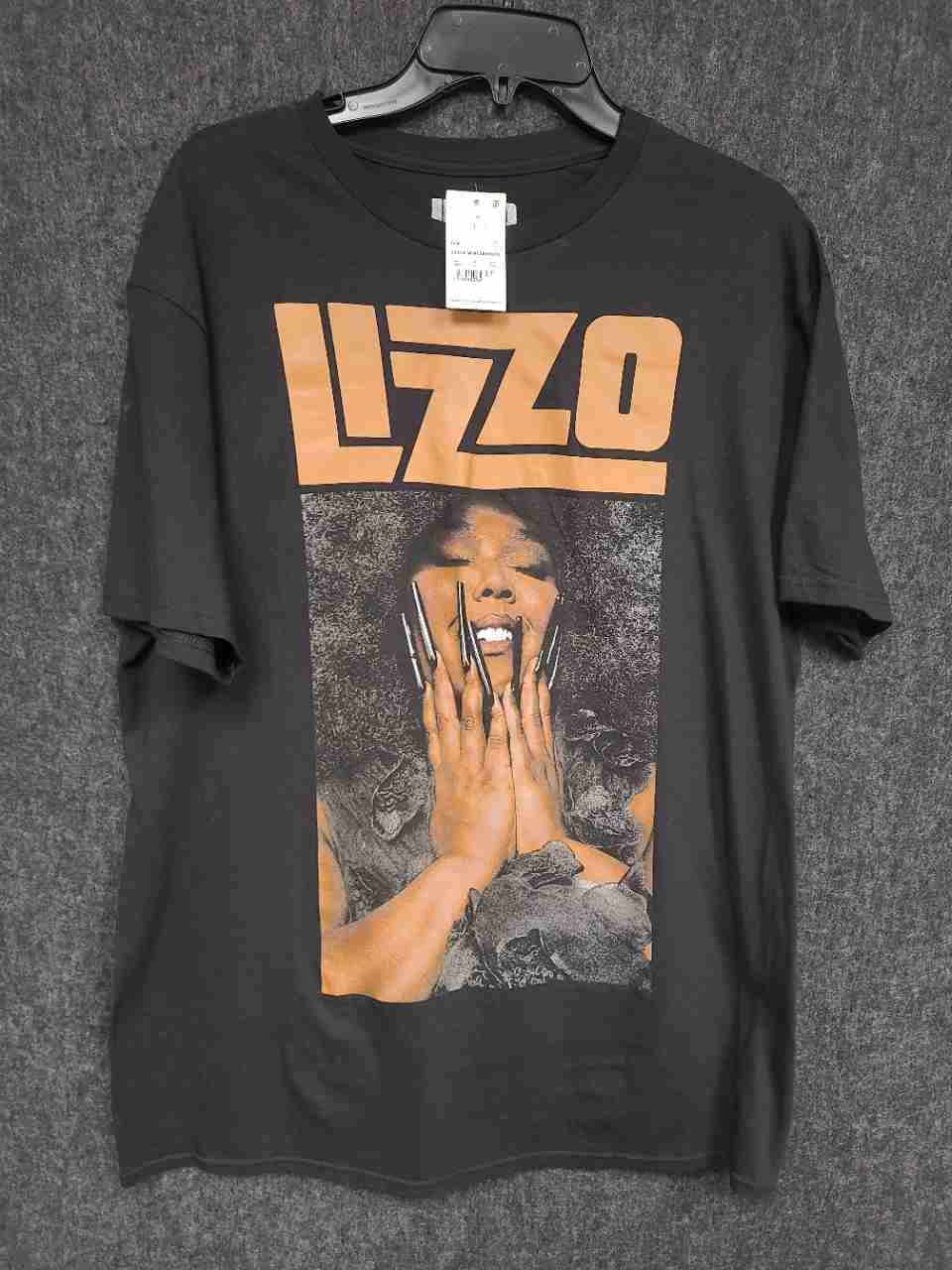 Lizzo Men's Black Graphic Portrait T-Shirt Short Sleeve Sz L NWT