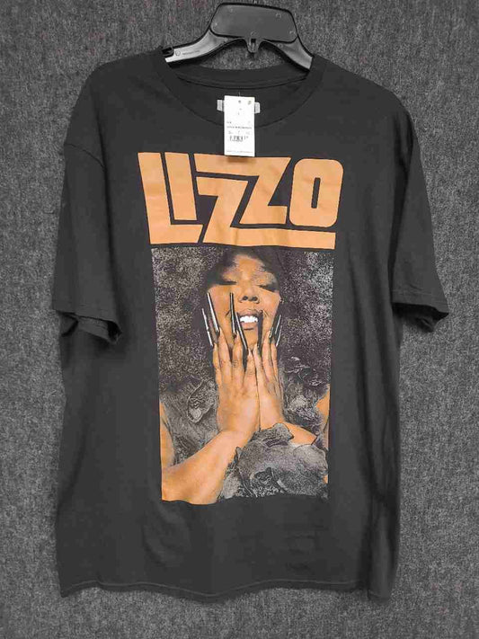 Lizzo Men's Black Graphic Portrait T-Shirt Short Sleeve Sz L NWT