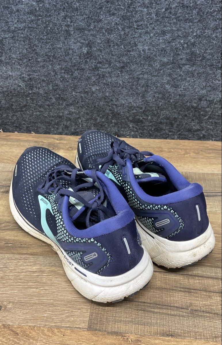 Brooks Ghost 14 Navy Blue Teal Running Shoes Women's Size 8 Wide D