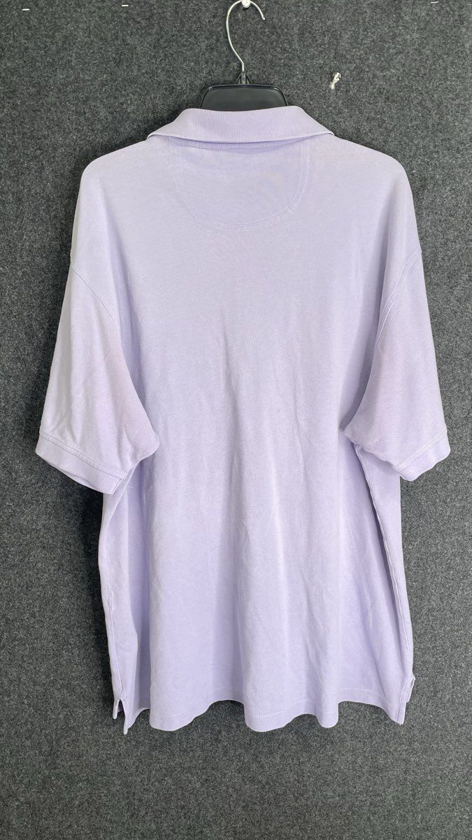 IZOD Men's Lavender Silk Wash 100% Cotton Short Sleeve Polo Shirt Size XL