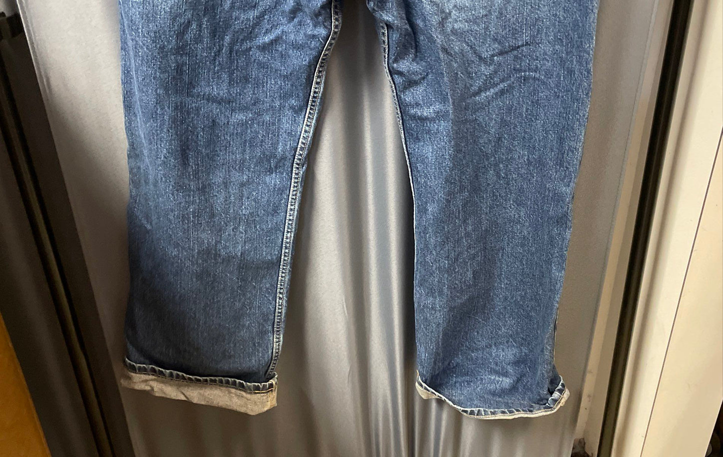 Vintage Y2K Polo Jeans Co Men's Blue Woodrow Straight Leg Denim Jeans Sz 36x30