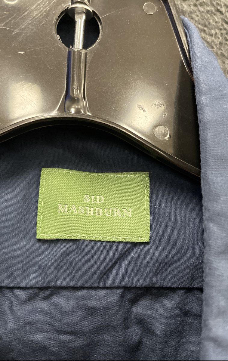 Sid Mashburn Men's Navy Blue Long Sleeve 100% Cotton Button Down Shirt