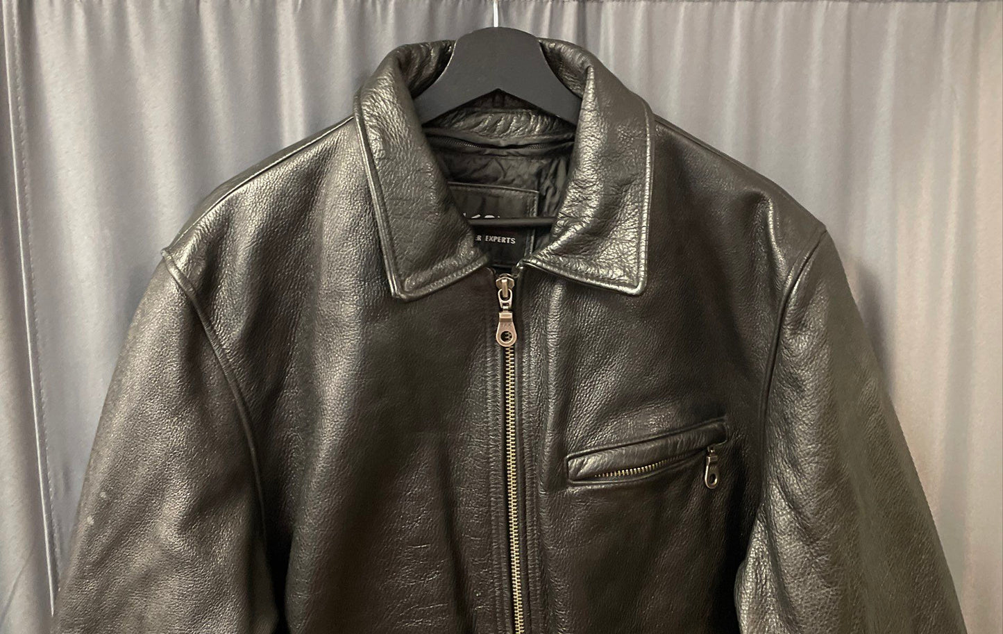 Vintage 90s Wilsons Leather Men's Black Thinsulate Insulated Jacket Size Medium