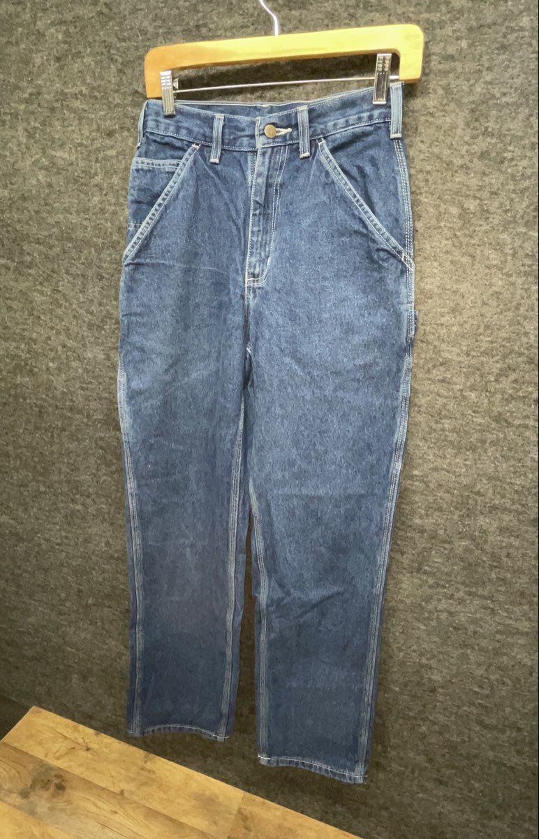 Carhartt Men's Blue Carpenter Dungaree Work Jeans Size 28x32
