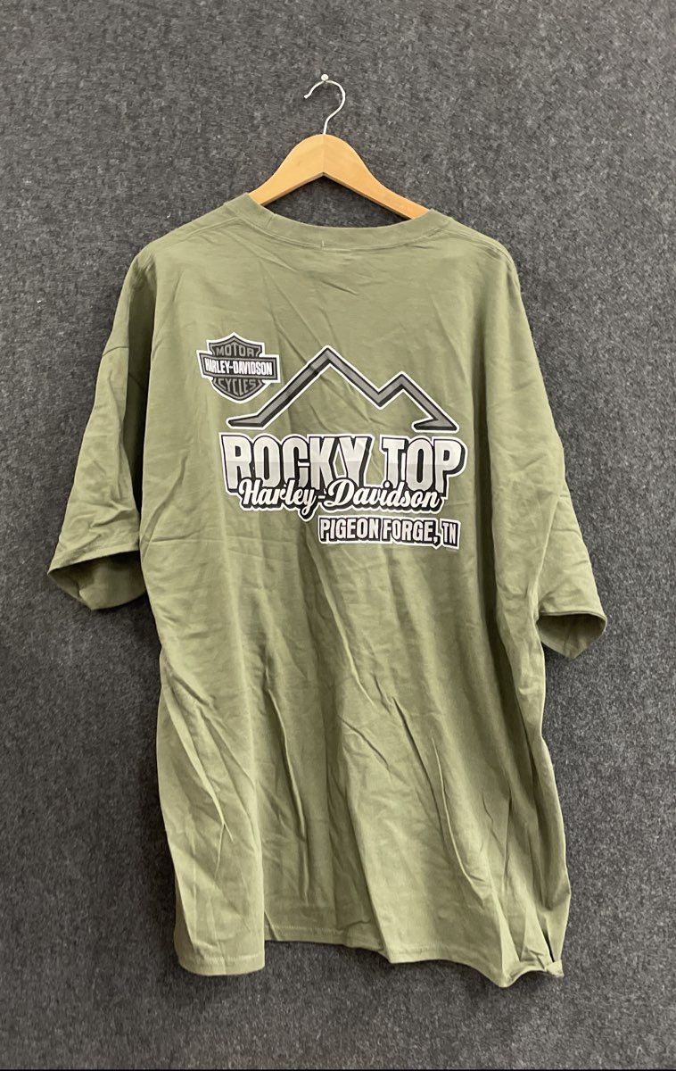 Harley-Davidson Rocky Top Pigeon Forge TN Eagle Graphic T-Shirt Green Sz 3XL