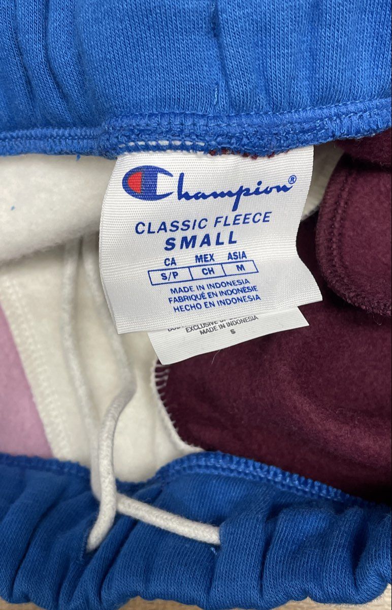 Champion Women's Multicolor Geometric Colorblock Hoodie & Pants Set Sz XS
