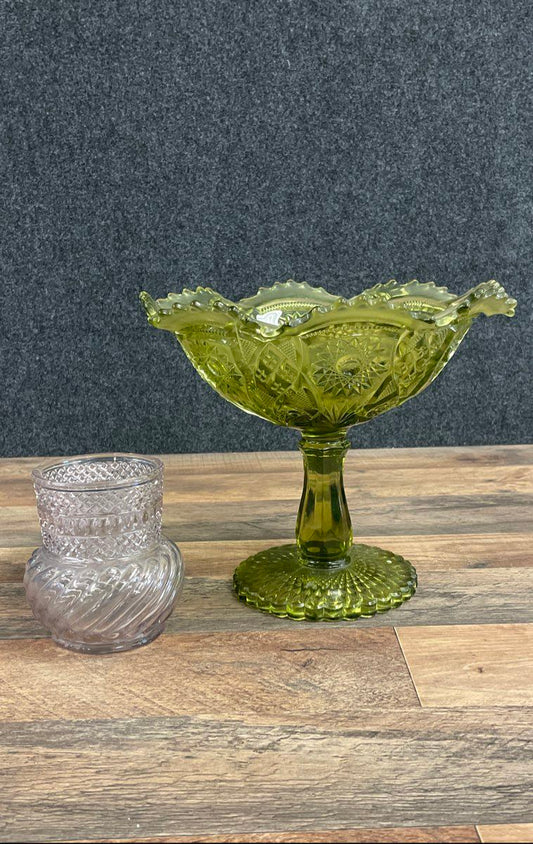 Pair (2) of Depression Glass Items (Imperial Glass and Unmarked)